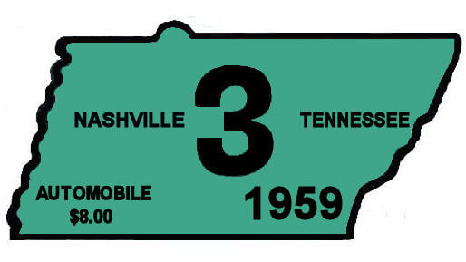 Modal Additional Images for 1959 Tennessee Safety Check inspection sticker